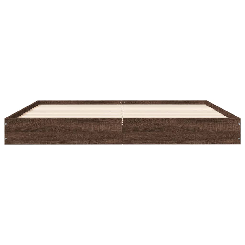 Giroletto senza Materasso Rovere Marrone 150x200 cm Truciolato
