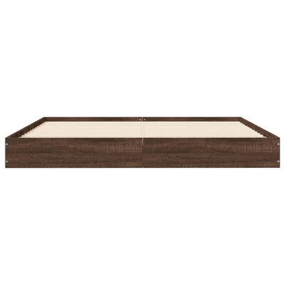 Giroletto senza Materasso Rovere Marrone 150x200 cm Truciolato