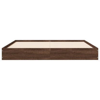 Giroletto senza Materasso Rovere Marrone 120x200 cm Truciolato