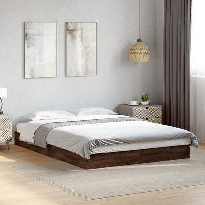 Giroletto senza Materasso Rovere Marrone 120x200 cm Truciolato