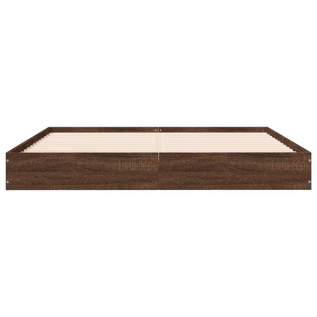 Giroletto senza Materasso Rovere Marrone 120x190 cm Truciolato