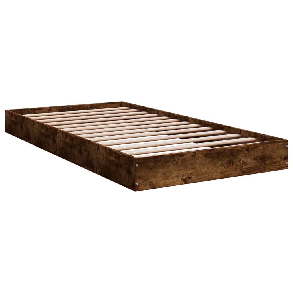 Giroletto senza Materasso Rovere Fumo 100x200 cm in Truciolato