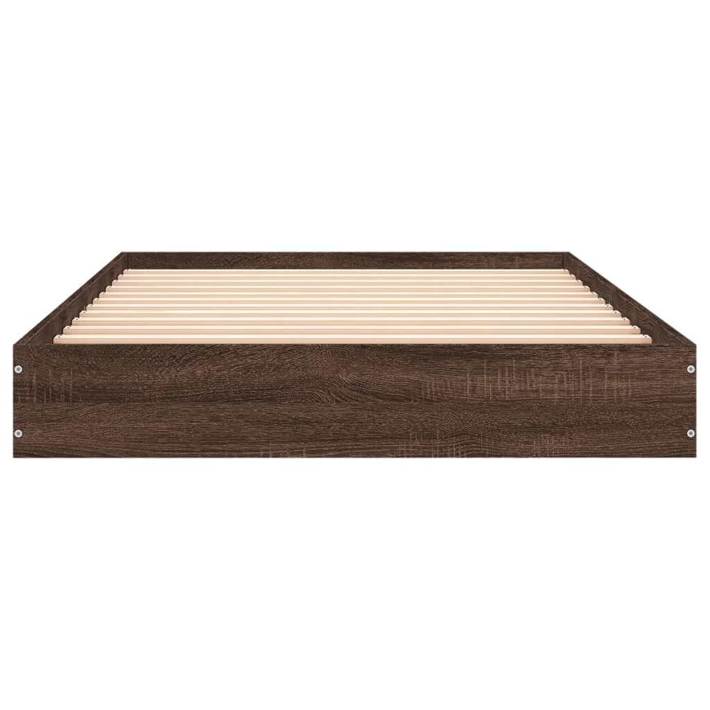 Giroletto senza Materasso Rovere Marrone 100x200 cm Truciolato