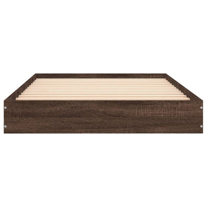 Giroletto senza Materasso Rovere Marrone 100x200 cm Truciolato