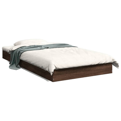 Giroletto senza Materasso Rovere Marrone 90x190cm in Truciolato