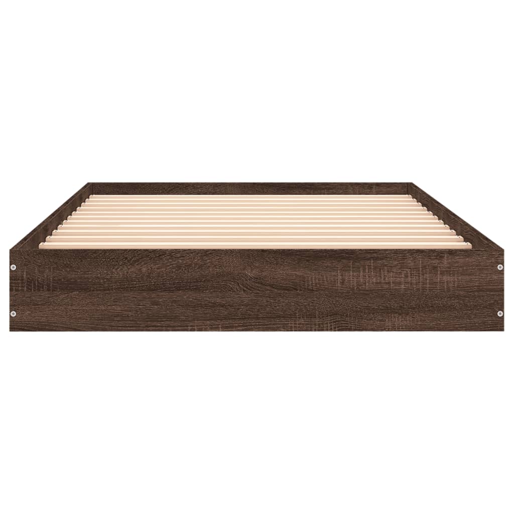 Giroletto senza Materasso Rovere Marrone 90x190cm in Truciolato