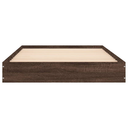 Giroletto senza Materasso Rovere Marrone 90x190cm in Truciolato