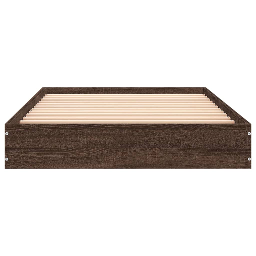 Giroletto senza Materasso Rovere Marrone 75x190cm in Truciolato