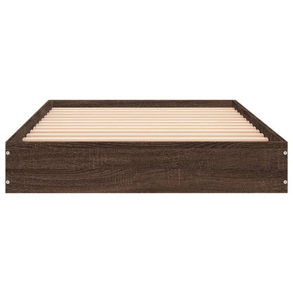 Giroletto senza Materasso Rovere Marrone 75x190cm in Truciolato