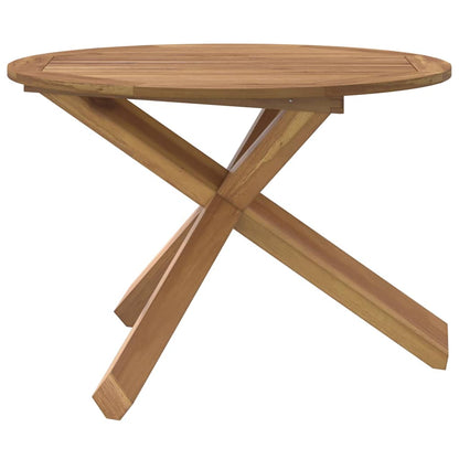 Tavolo da Giardino Ã˜109x74 cm in Legno Massello di Teak