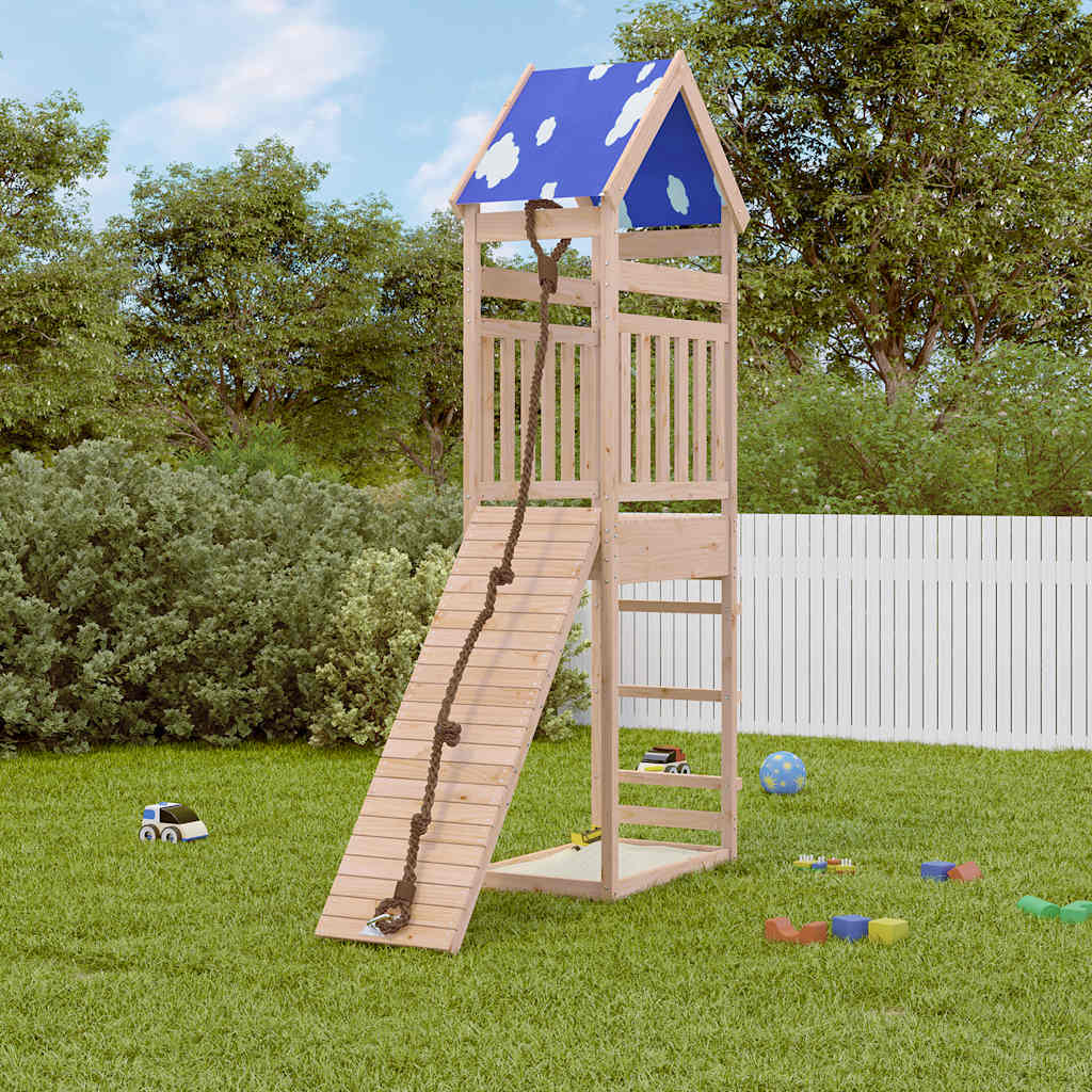 Set da Gioco da Esterno in Legno Massello di Pino