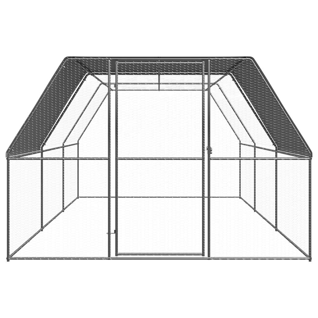 Gabbia per Polli 3x6x2 m in Acciaio Zincato