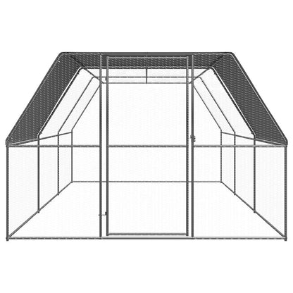 Gabbia per Polli 3x6x2 m in Acciaio Zincato