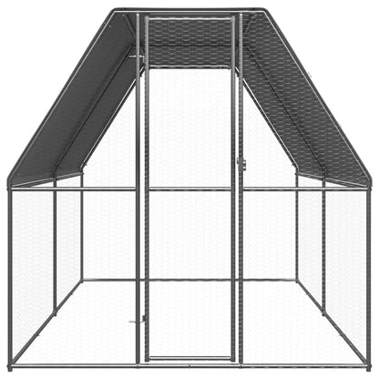 Gabbia per Polli 2x4x2 m in Acciaio Zincato