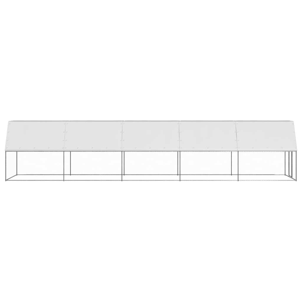 Gabbia per Polli 2x10x2 m in Acciaio Zincato
