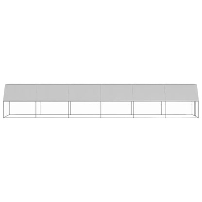 Gabbia per Polli 2x12x2 m in Acciaio Zincato