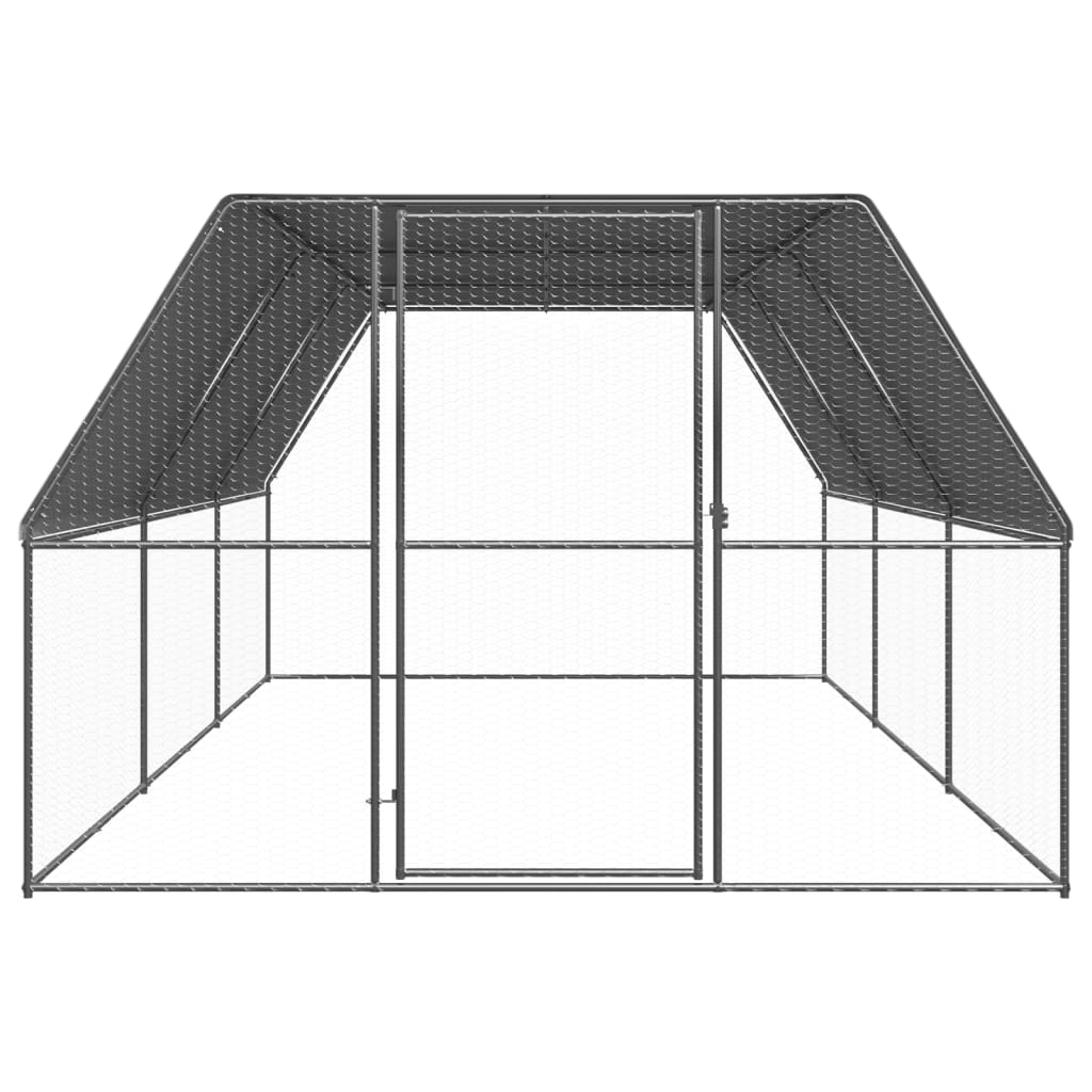 Gabbia per Polli 3x6x2 m in Acciaio Zincato