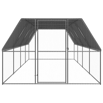 Gabbia per Polli 3x8x2 m in Acciaio Zincato