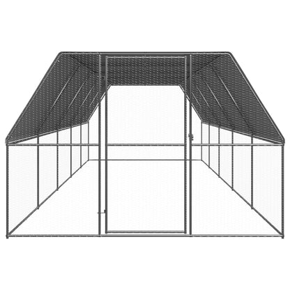 Gabbia per Polli 3x10x2 m in Acciaio Zincato