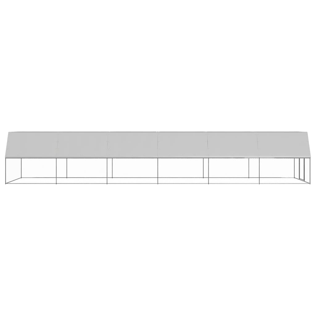 Gabbia per Polli 3x12x2 m in Acciaio Zincato