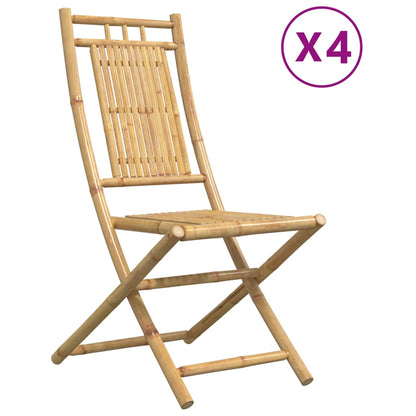 Sedie da Giardino Pieghevoli 4 pz 46x66x99 cm in BambÃ¹