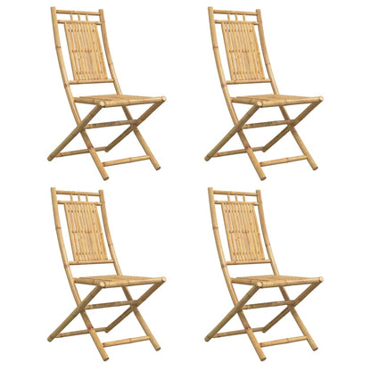 Sedie da Giardino Pieghevoli 4 pz 46x66x99 cm in BambÃ¹