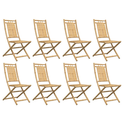 Sedie da Giardino Pieghevoli 8 pz 46x66x99 cm in BambÃ¹
