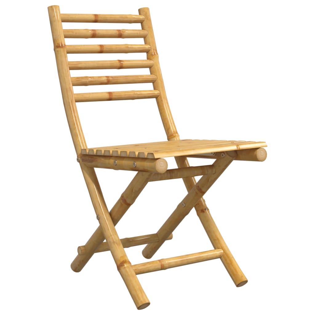 Sedie da Giardino Pieghevoli 4 pz 43x54x88 cm in BambÃ¹
