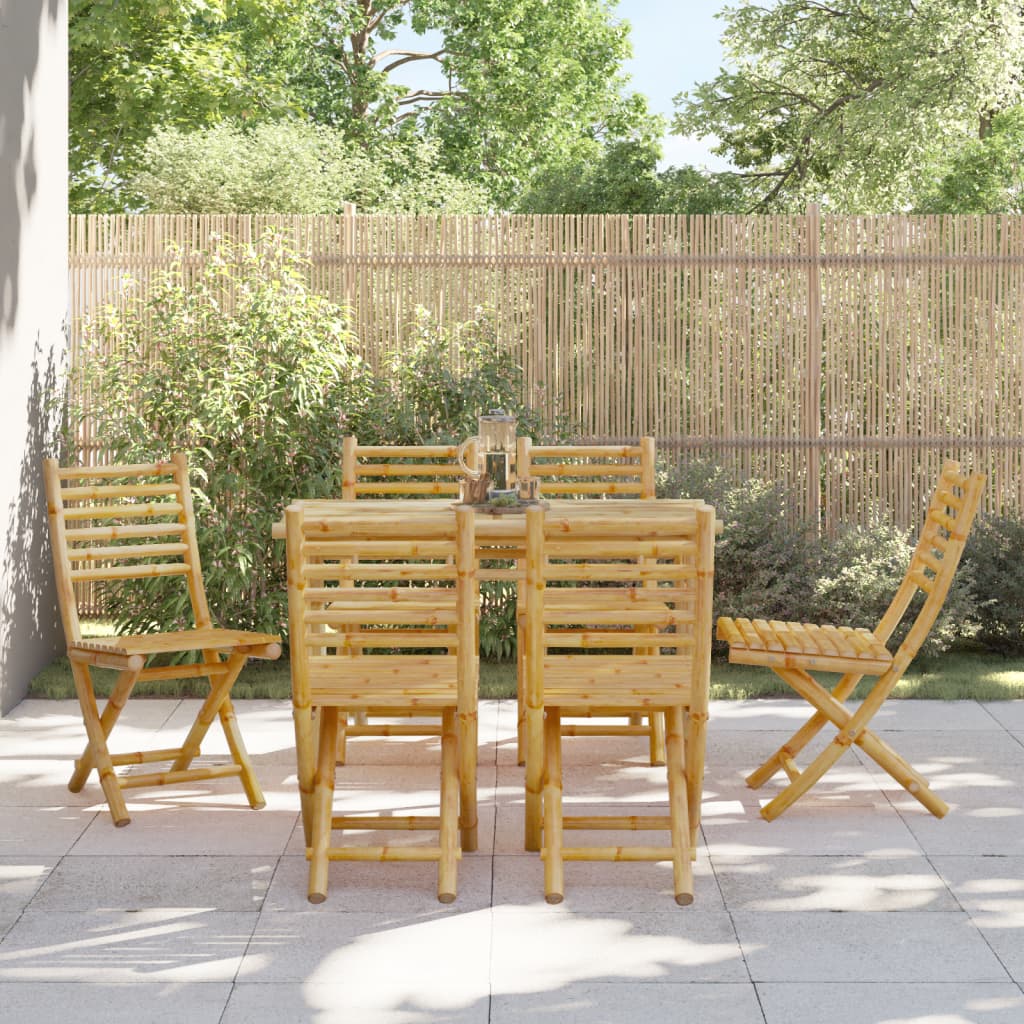 Sedie da Giardino Pieghevoli 4 pz 43x54x88 cm in BambÃ¹