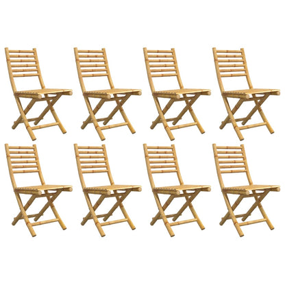 Sedie da Giardino Pieghevoli 4 pz 43x54x88 cm in BambÃ¹