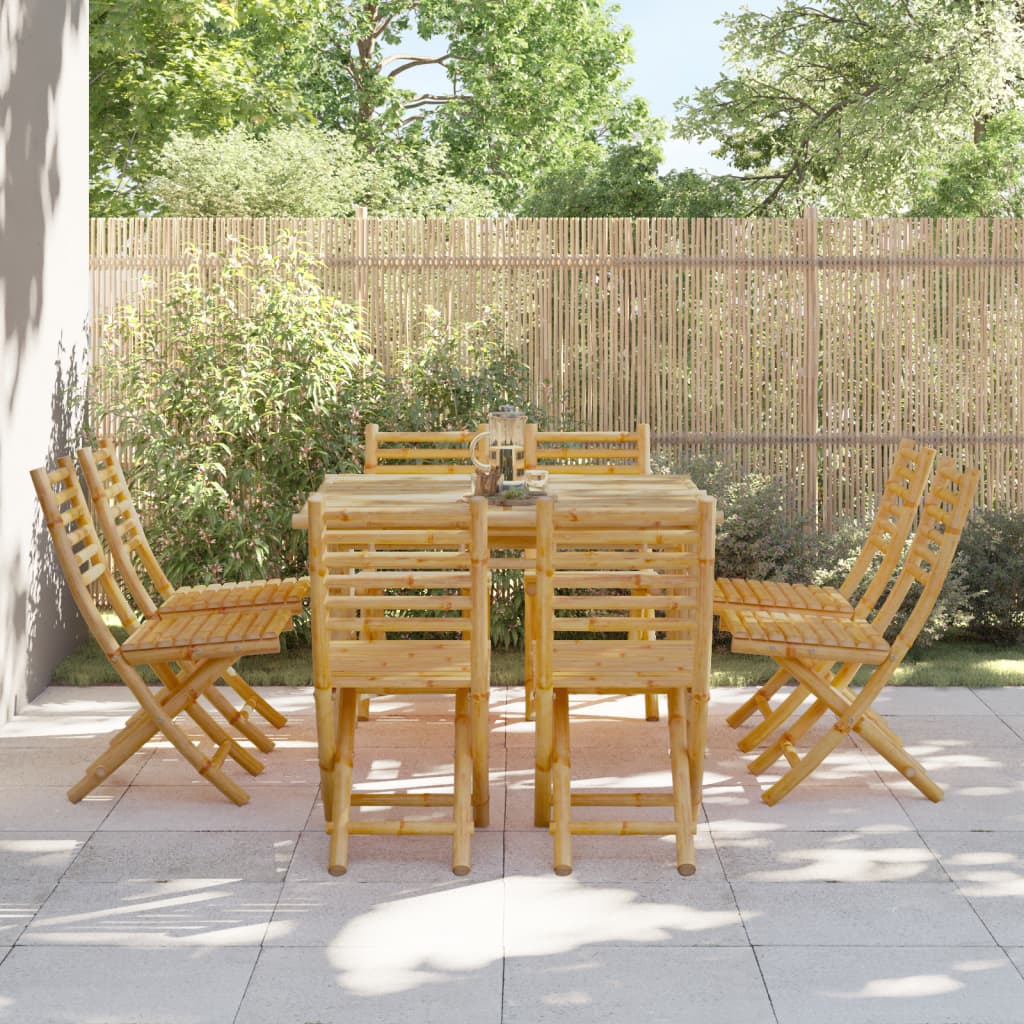 Sedie da Giardino Pieghevoli 4 pz 43x54x88 cm in BambÃ¹