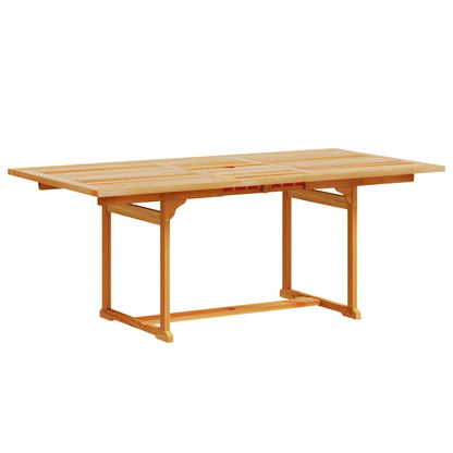 Set Pranzo da Giardino 5pz Legno Massello di Acacia e Textilene