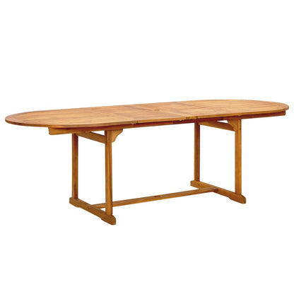 Set Pranzo da Giardino 7pz Legno Massello di Acacia e Textilene