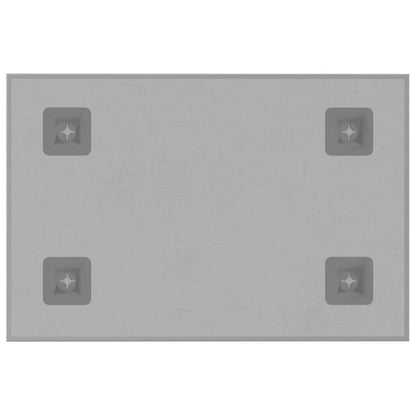 Lavagna Magnetica a Parete Bianca 40x30 cm Vetro Temperato