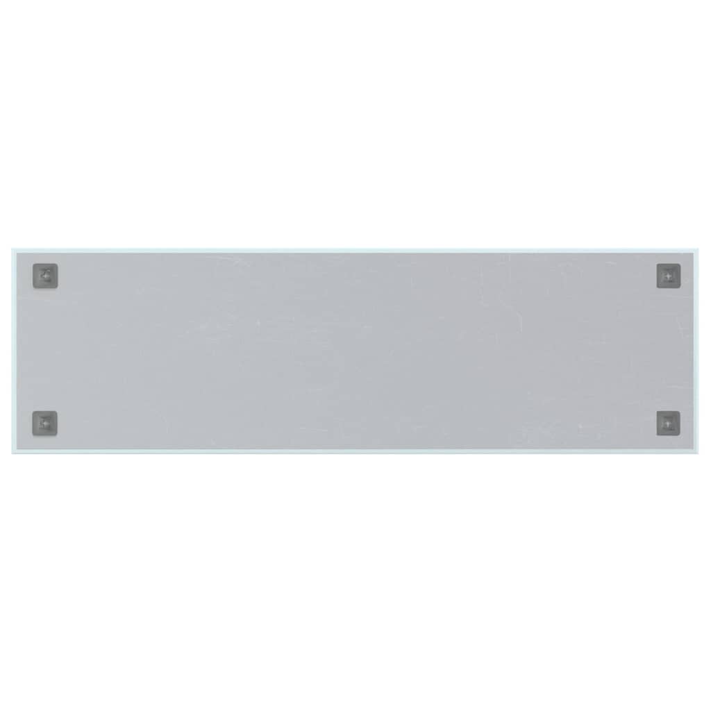Lavagna Magnetica a Parete Bianca 100x30 cm Vetro Temperato