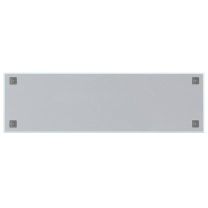 Lavagna Magnetica a Parete Bianca 100x30 cm Vetro Temperato