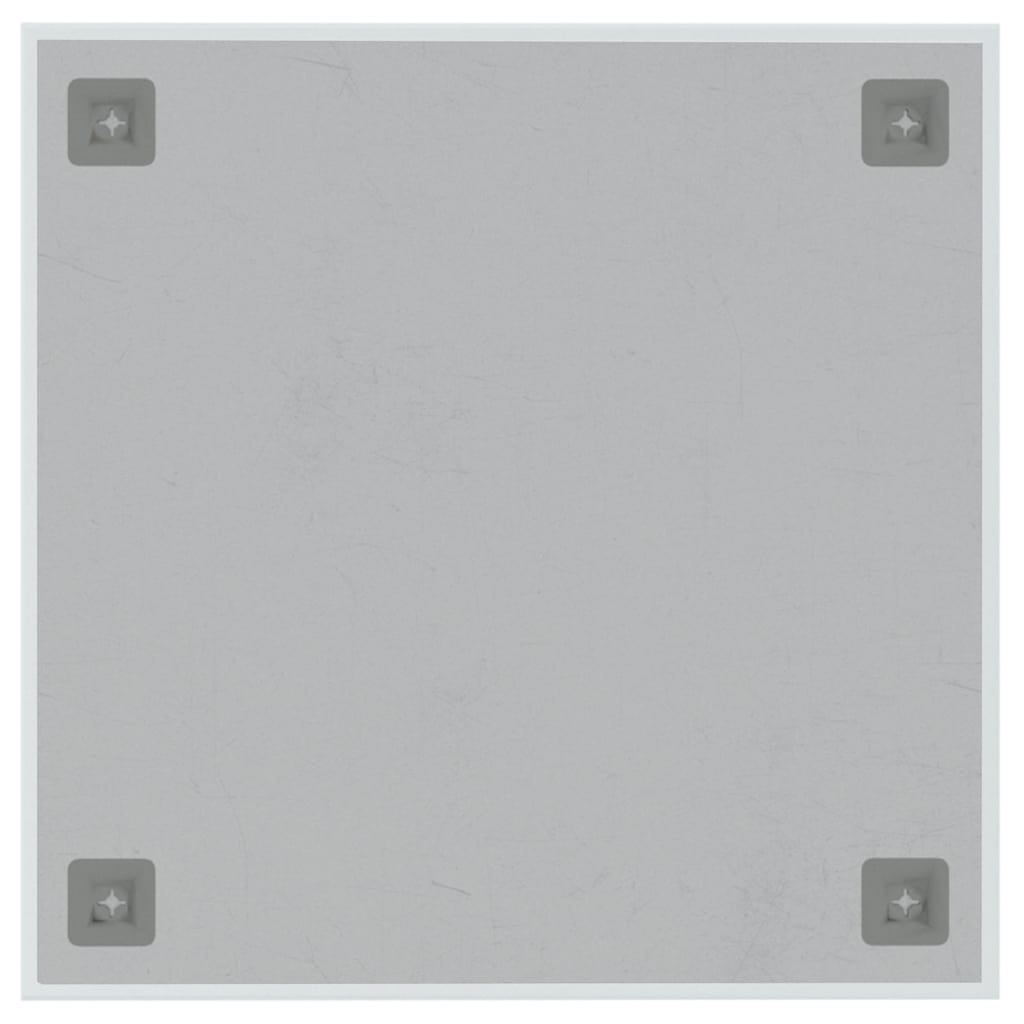 Lavagna Magnetica a Parete Bianca 40x40 cm Vetro Temperato