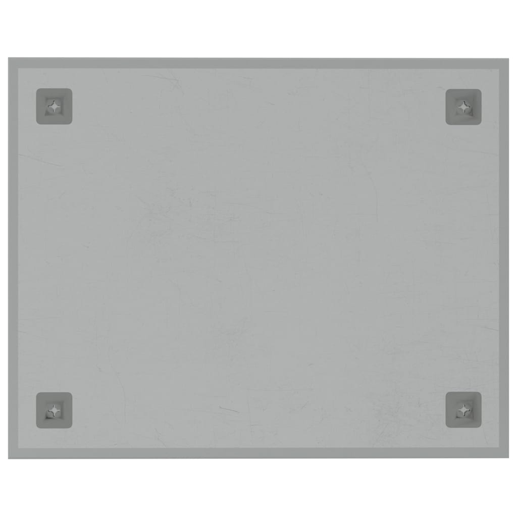 Lavagna Magnetica a Parete Bianca 50x40 cm Vetro Temperato