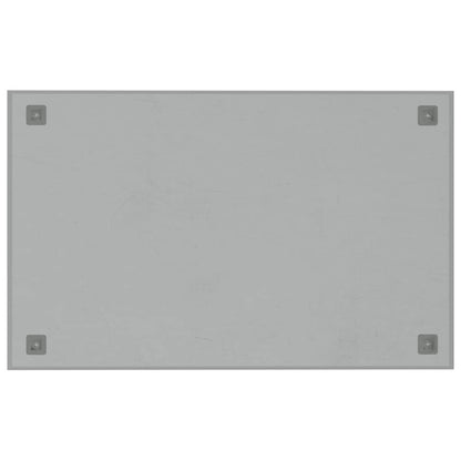 Lavagna Magnetica a Parete Bianca 80x50 cm Vetro Temperato