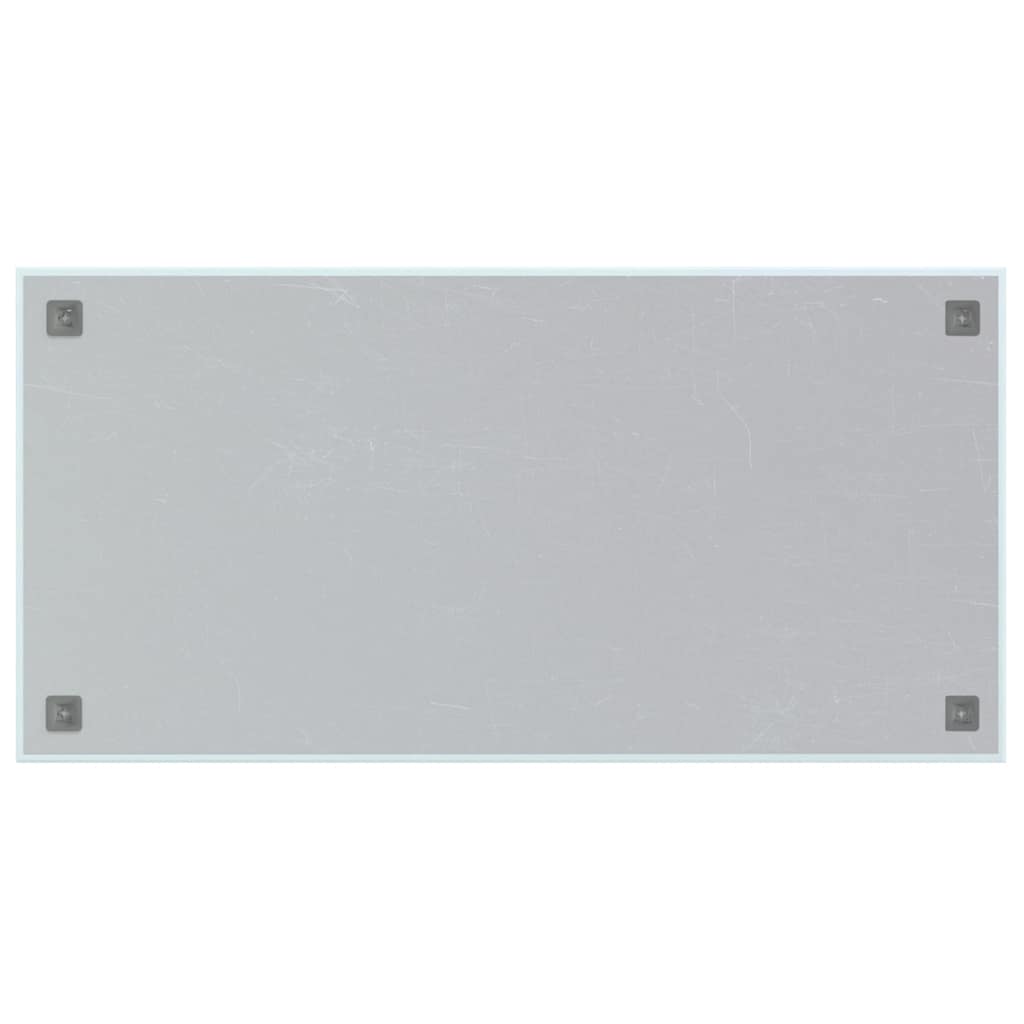 Lavagna Magnetica a Parete Bianca 100x50 cm Vetro Temperato