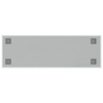 Lavagna Magnetica a Parete Bianca 60x20 cm Vetro Temperato