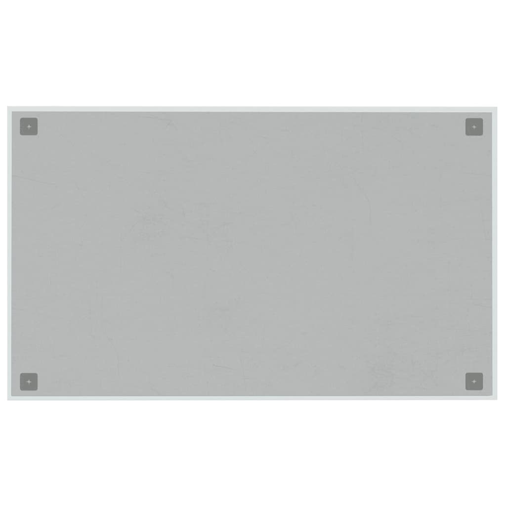 Lavagna Magnetica a Parete Bianca 100x60 cm Vetro Temperato