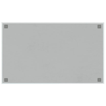 Lavagna Magnetica a Parete Bianca 100x60 cm Vetro Temperato