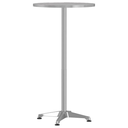 Tavolo da Bar per Esterni Regolabile Ã˜59,5x70/114,5cm Alluminio
