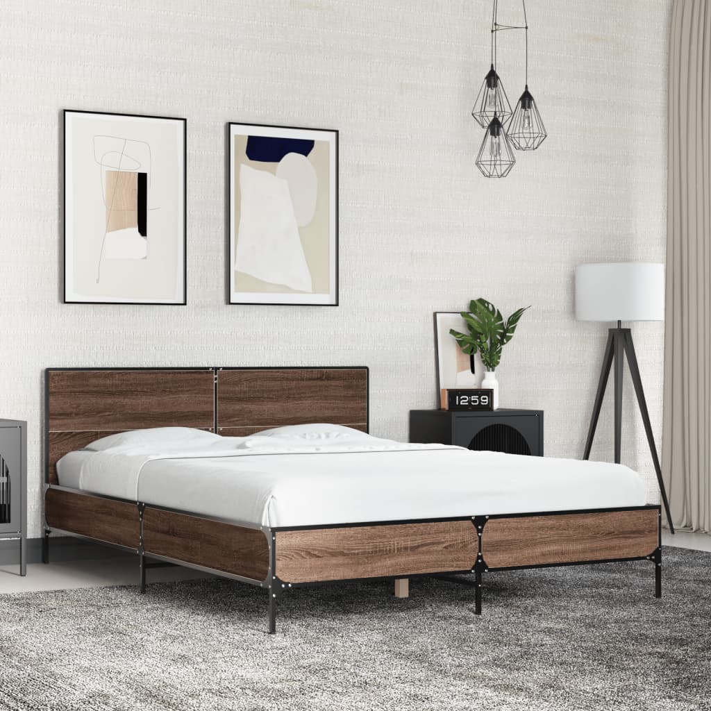 Giroletto Rovere Marrone 120x190cm in Legno Multistrato Metallo