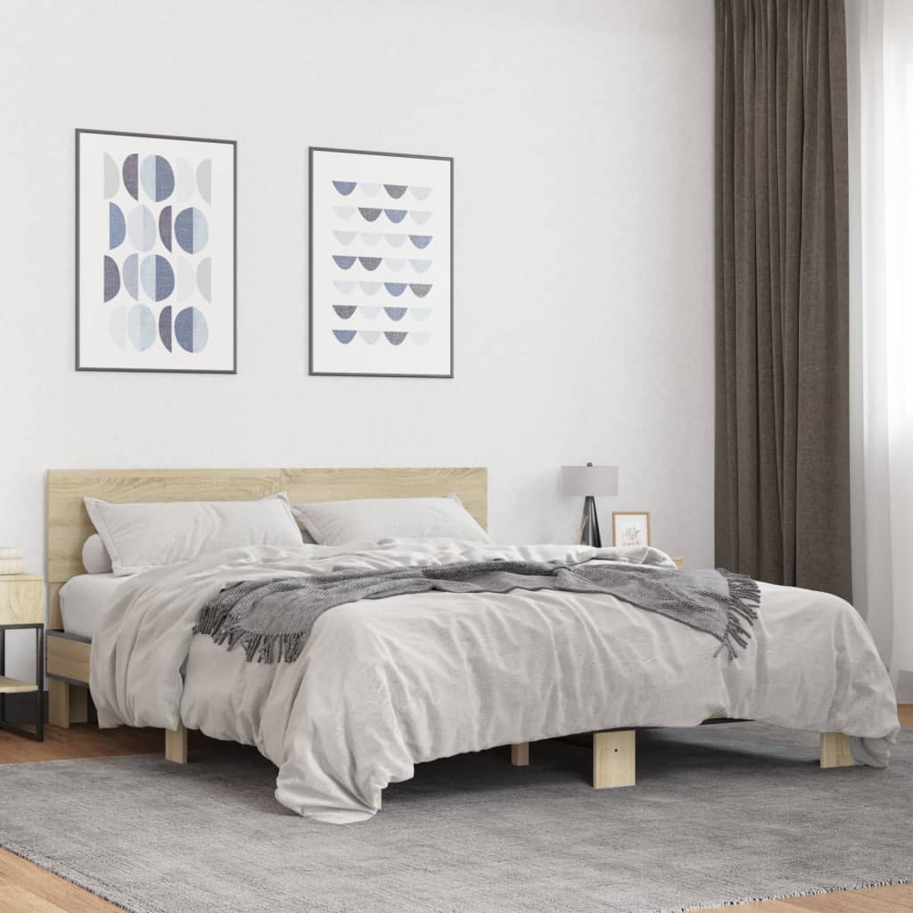 Giroletto Rovere Sonoma 150x200 cm in Legno Multistrato Metallo