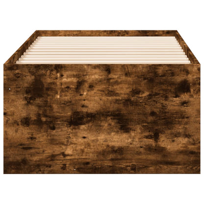 Divano Letto con Cassetti senza Materasso Rovere Fumo 100x200cm
