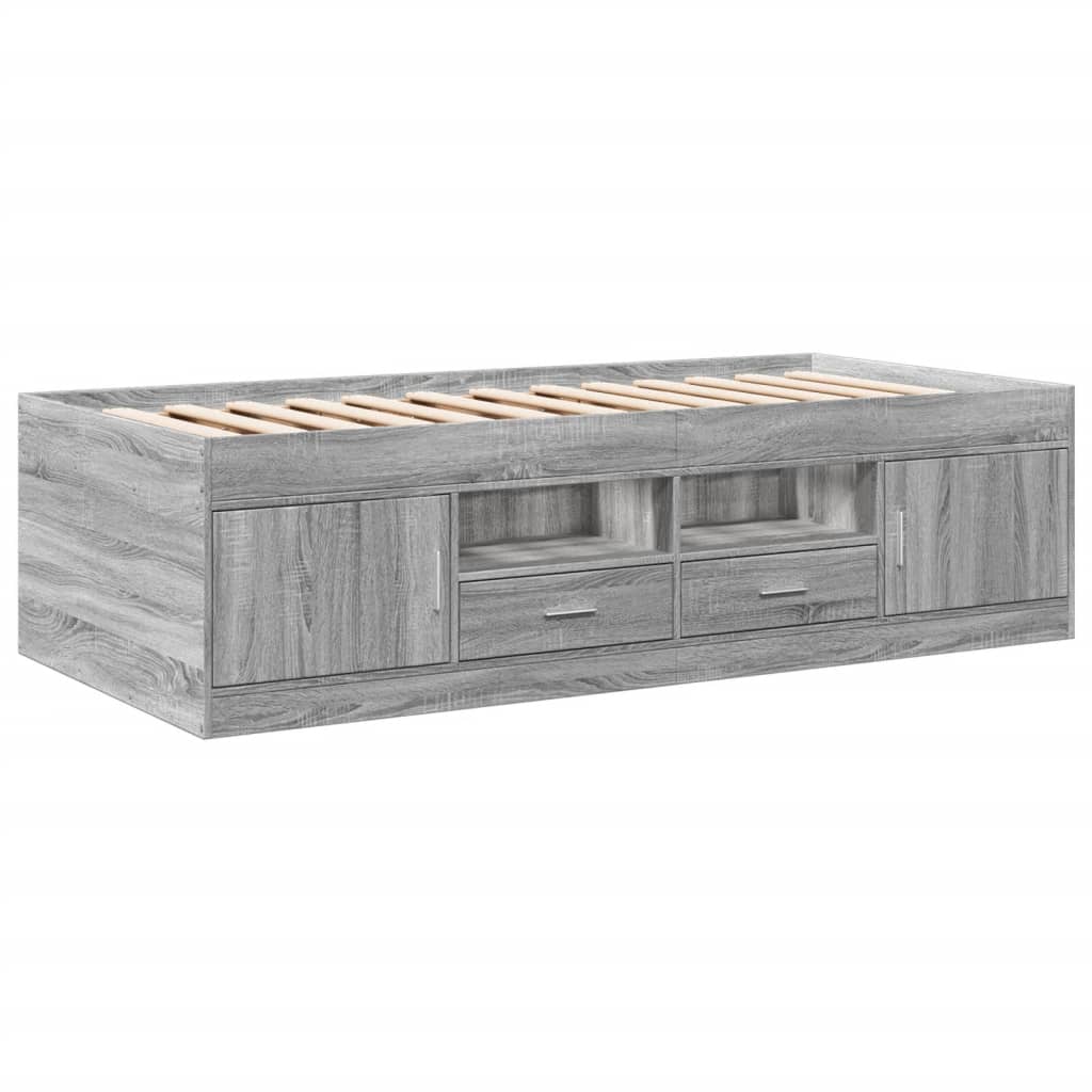 Divano Letto con Cassetti senza Materasso 90x200 cm
