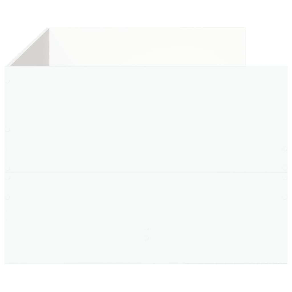 Divano Letto con Cassetti senza Materasso Bianco 90x190 cm