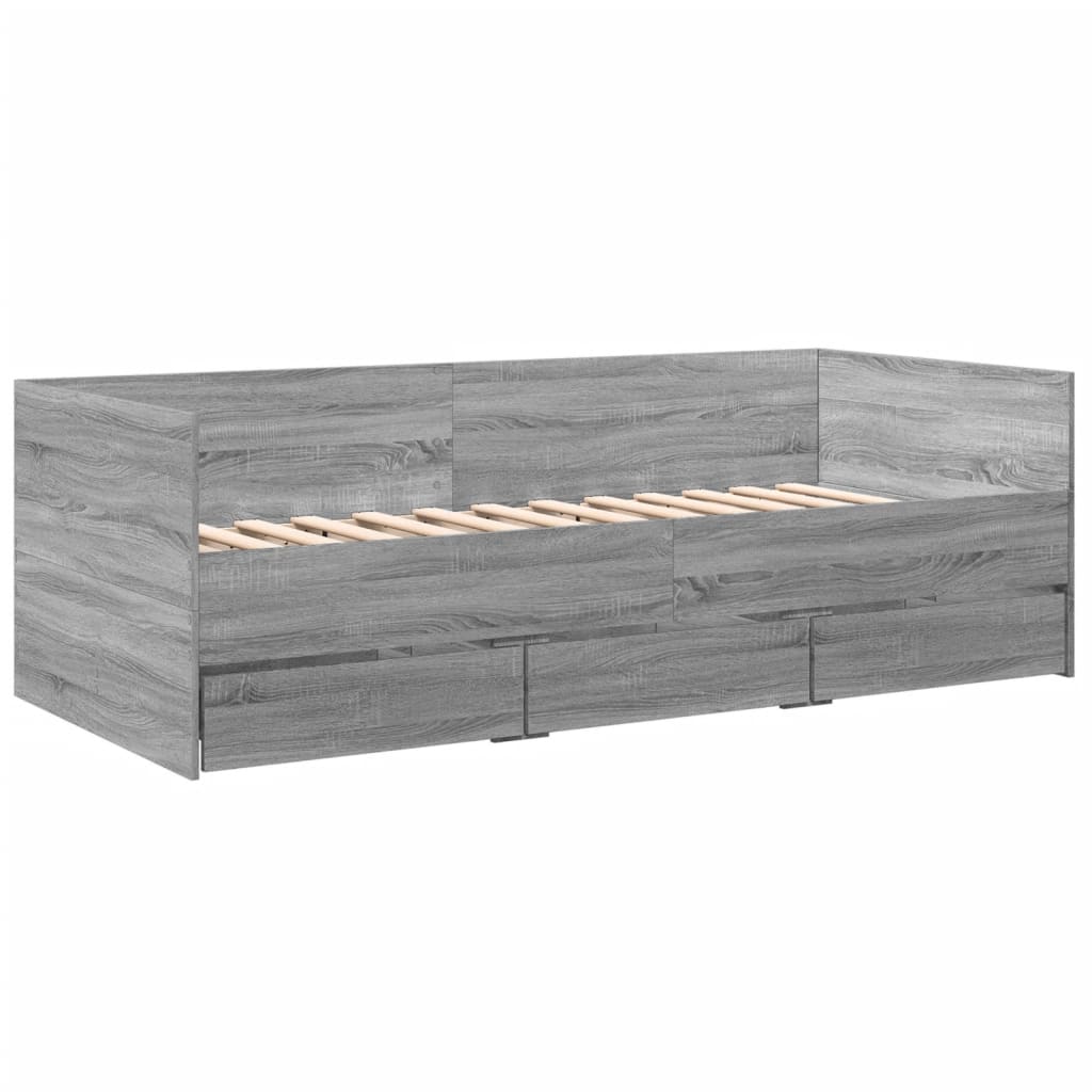 Divano Letto con Cassetti senza Materasso 75x190 cm